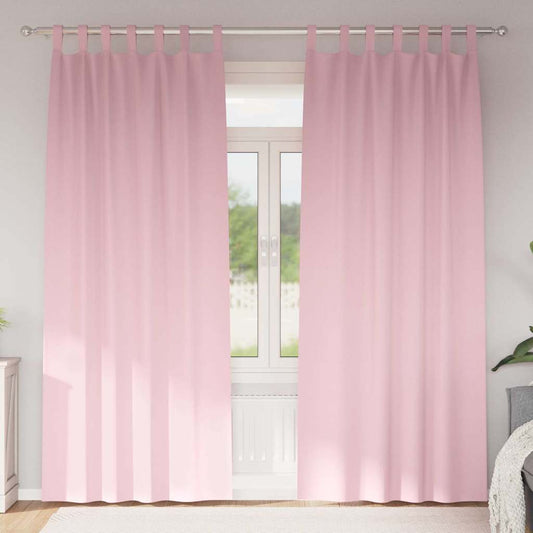 Cortinas opacas com cortinas Rosa bebé Poliéster