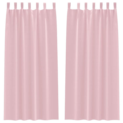 Cortinas opacas com cortinas Rosa bebé Poliéster