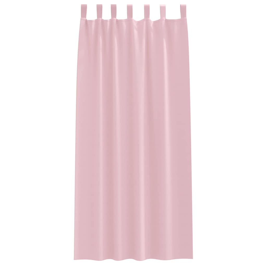 Cortinas opacas com cortinas Rosa bebé Poliéster