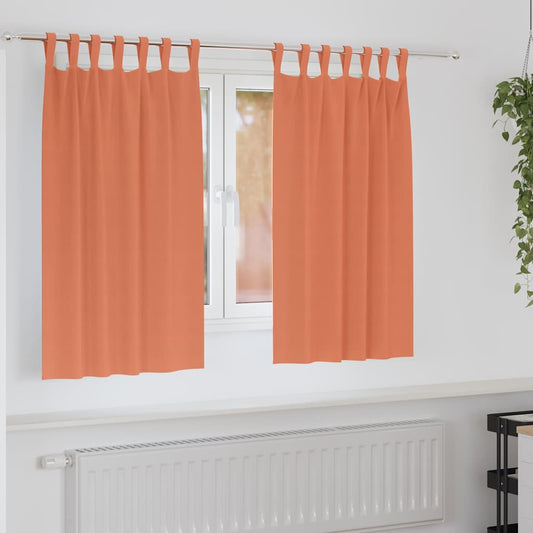 Cortinas opacas com cortinas Terracota Poliéster