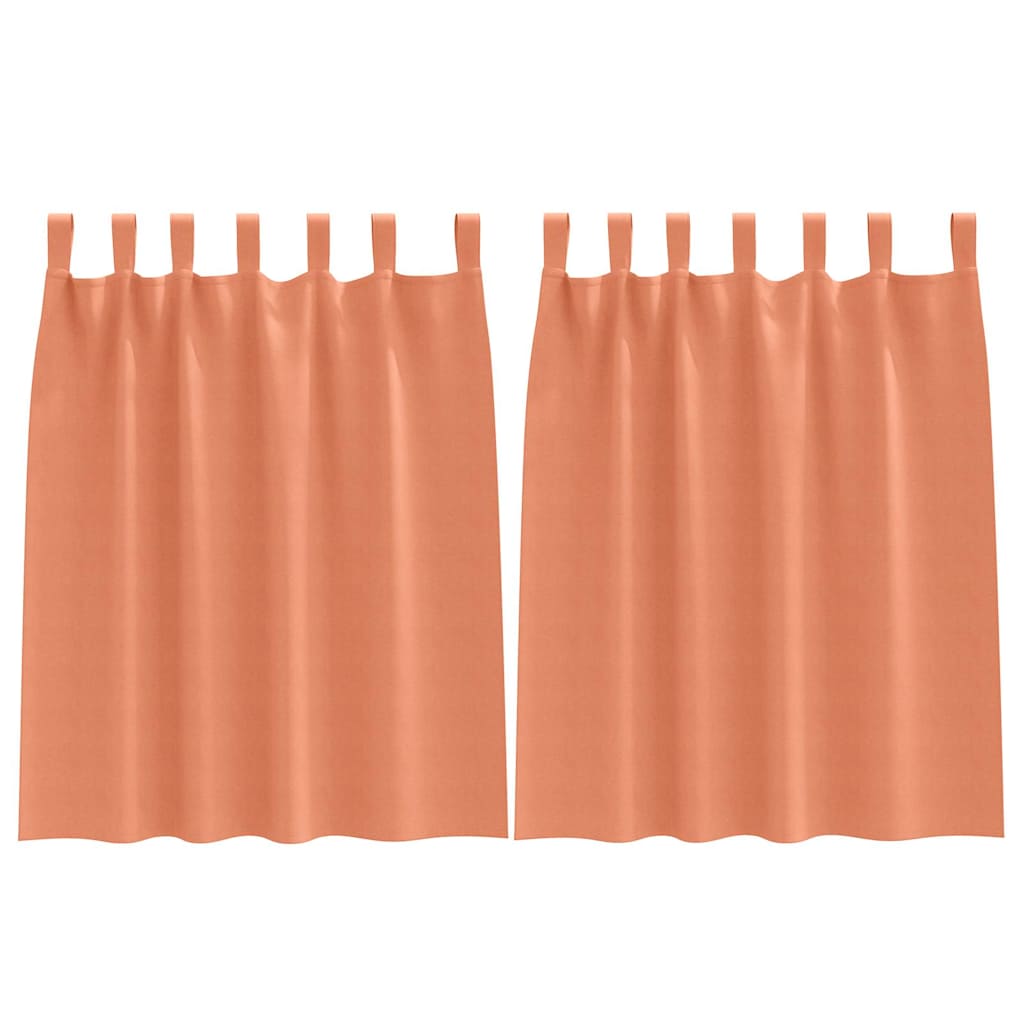 Cortinas opacas com cortinas Terracota Poliéster