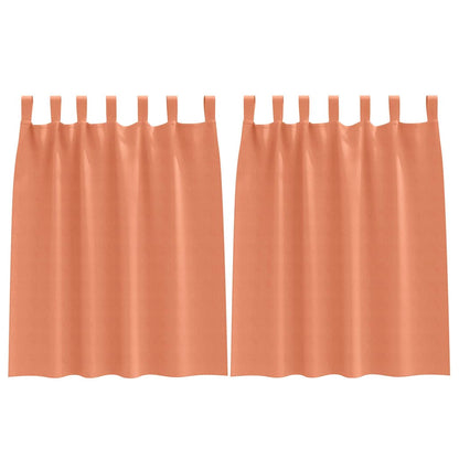 Cortinas opacas com cortinas Terracota Poliéster