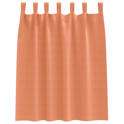 Cortinas opacas com cortinas Terracota Poliéster