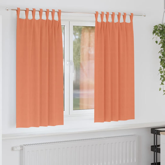 Cortinas opacas com cortinas Terracota Poliéster
