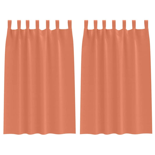 Cortinas opacas com cortinas Terracota Poliéster