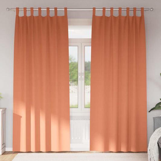 Cortinas opacas com cortinas Terracota Poliéster