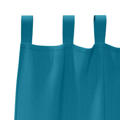 Cortinas opacas com cortinas Turquesa Poliéster