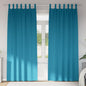 Cortinas opacas com cortinas Turquesa Poliéster