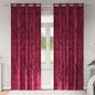 Cortina com cortinas 2 pcs vermelho tinto 245 x 140 cm Veludo