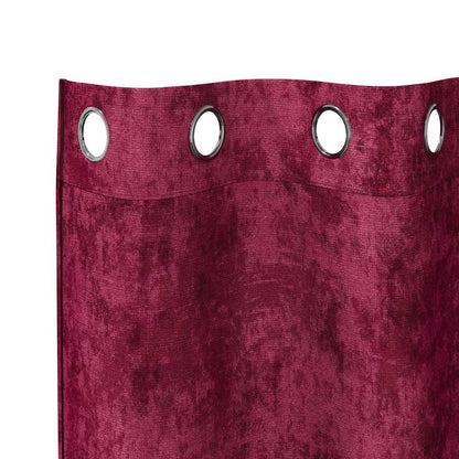 Cortina com cortinas 2 pcs Vinho Vermelho 260 x 140 cm Veludo