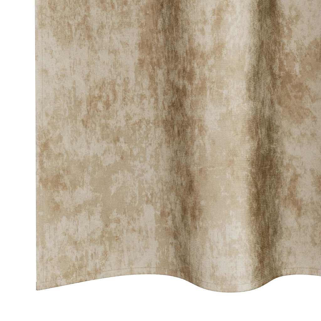 Cortina com cortinas 2 pcs Creme 225 x 140 cm Veludo