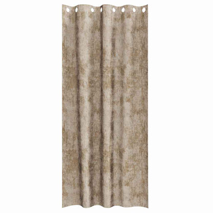 Cortina com cortinas 2 pcs champanhe 225 x 140 cm Veludo