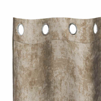 Cortina com cortinas 2 pcs champanhe 245 x 140 cm Veludo