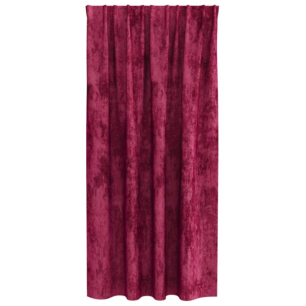 Cortina com cortinas 2 pcs vermelho tinto 175 x 140 cm Veludo