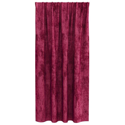 Cortina com cortinas 2 pcs vermelho tinto 175 x 140 cm Veludo