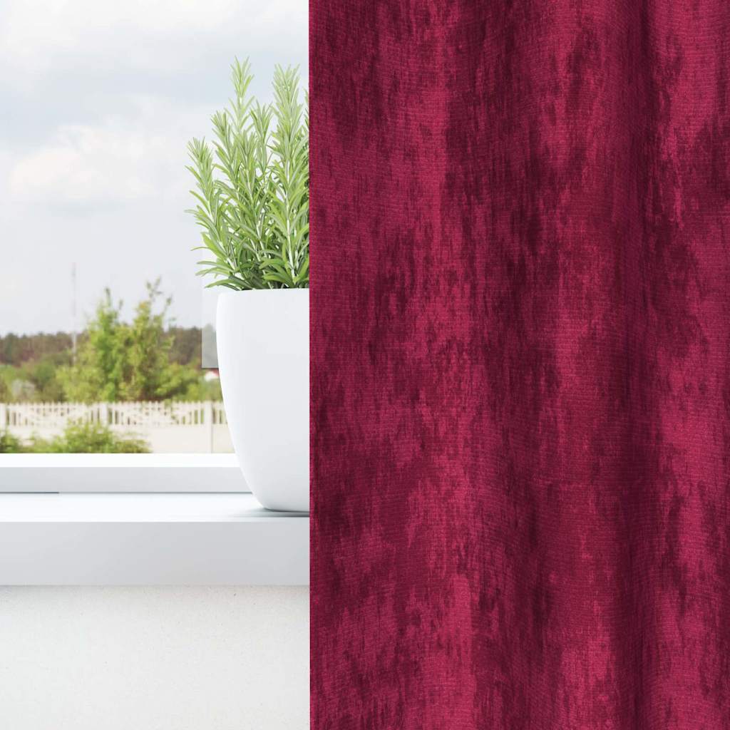 Cortina com cortinas 2 pcs vermelho tinto 245 x 140 cm Veludo