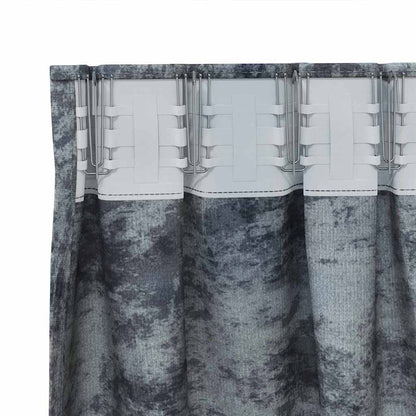 Cortina com cortinas 2 pcs Cinza Prateado 245 x 140 cm Veludo