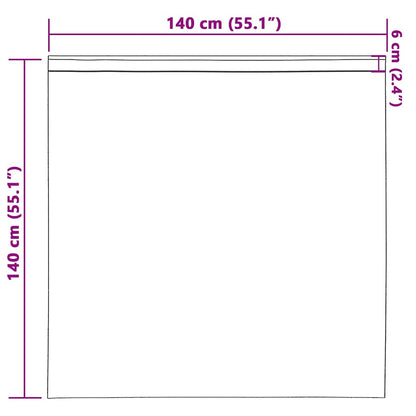 Cortina com cortinas 2 pcs Cinzeto 140 x 140 cm Veludo