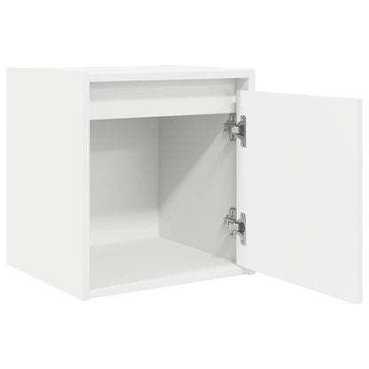 Mesas de cabeceira de parede 2 pcs 38x34x40cm branco