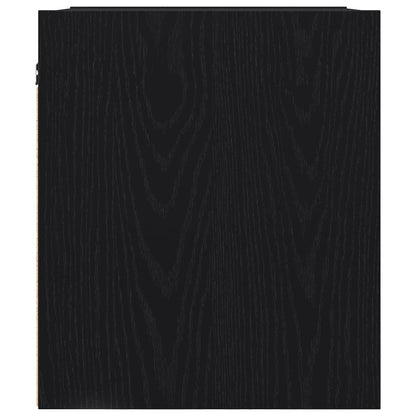 Mesas de cabeceira de parede 2 pcs 38x34x40 cm preto