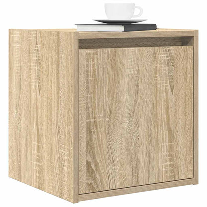 Mesa de cabeceira de parede 38x34x40 cm carvalho sonoma