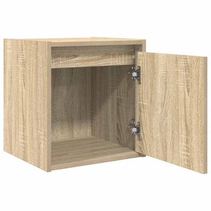 Mesa de cabeceira de parede 38x34x40 cm carvalho sonoma