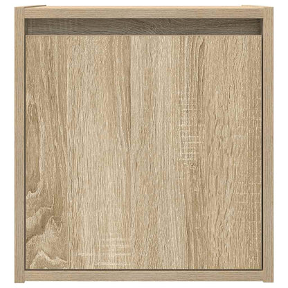 Mesa de cabeceira de parede 38x34x40 cm carvalho sonoma
