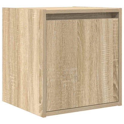 Mesas de cabeceira de parede 2 pcs 38x34x40 cm carvalho sonoma