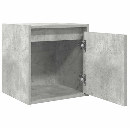 Mesas de cabeceira parede 2 pcs 38x34x40 cm cinza cimento