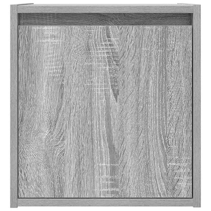 Mesas de cabeceira de parede 2 pcs 38x34x40 cm cinzento sonoma