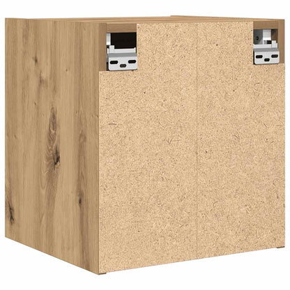 Mesas de cabeceira de parede 2pcs 38x34x40cm carvalho artisiano