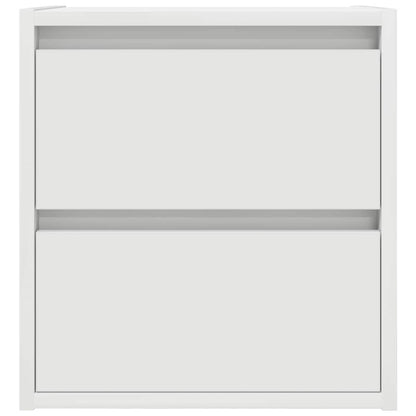 Mesas de cabeceira de parede 2 pcs 38x34x40cm branco