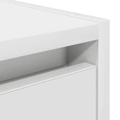 Mesas de cabeceira de parede 2 pcs 38x34x40cm branco
