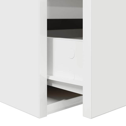 Mesas de cabeceira de parede 2 pcs 38x34x40cm branco
