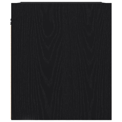 Mesas de cabeceira de parede 2pcs 38x34x40 cm carvalho preto