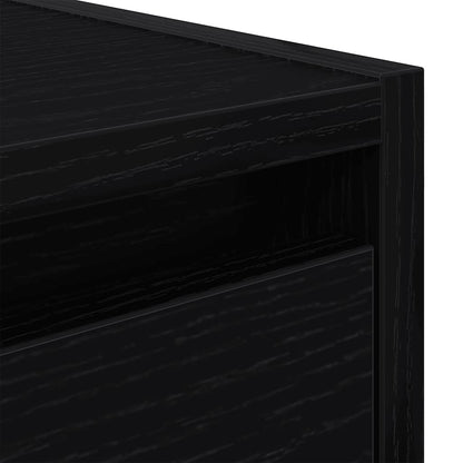 Mesas de cabeceira de parede 2pcs 38x34x40 cm carvalho preto