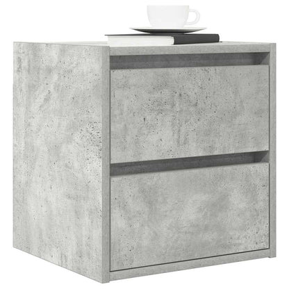 Mesas de cabeceira parede 2 pcs 38x34x40 cm cinza cimento