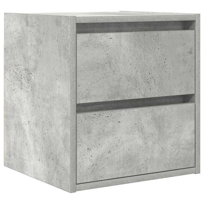 Mesas de cabeceira parede 2 pcs 38x34x40 cm cinza cimento