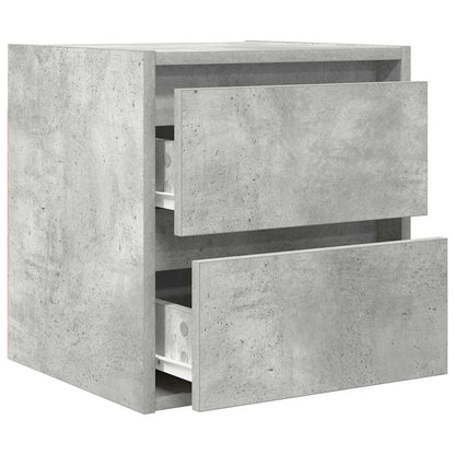 Mesas de cabeceira parede 2 pcs 38x34x40 cm cinza cimento