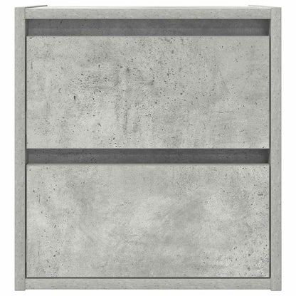 Mesas de cabeceira parede 2 pcs 38x34x40 cm cinza cimento