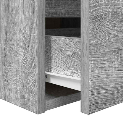 Mesas de cabeceira de parede 2 pcs 38x34x40 cm cinzento sonoma