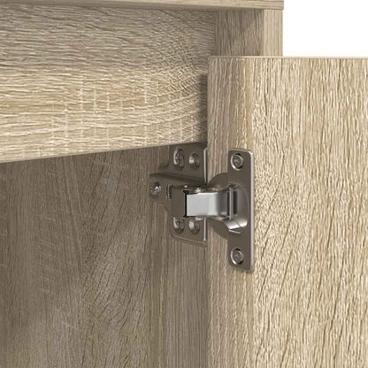 Mesa de cabeceira com luzes LED 38x34x50 cm carvalho sonoma