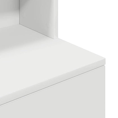 Mesa de cabeceira 39x35x125 cm derivados de madeira branco