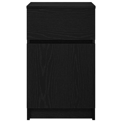 Mesa de cabeceira 39x35x65 cm derivados de madeira preto