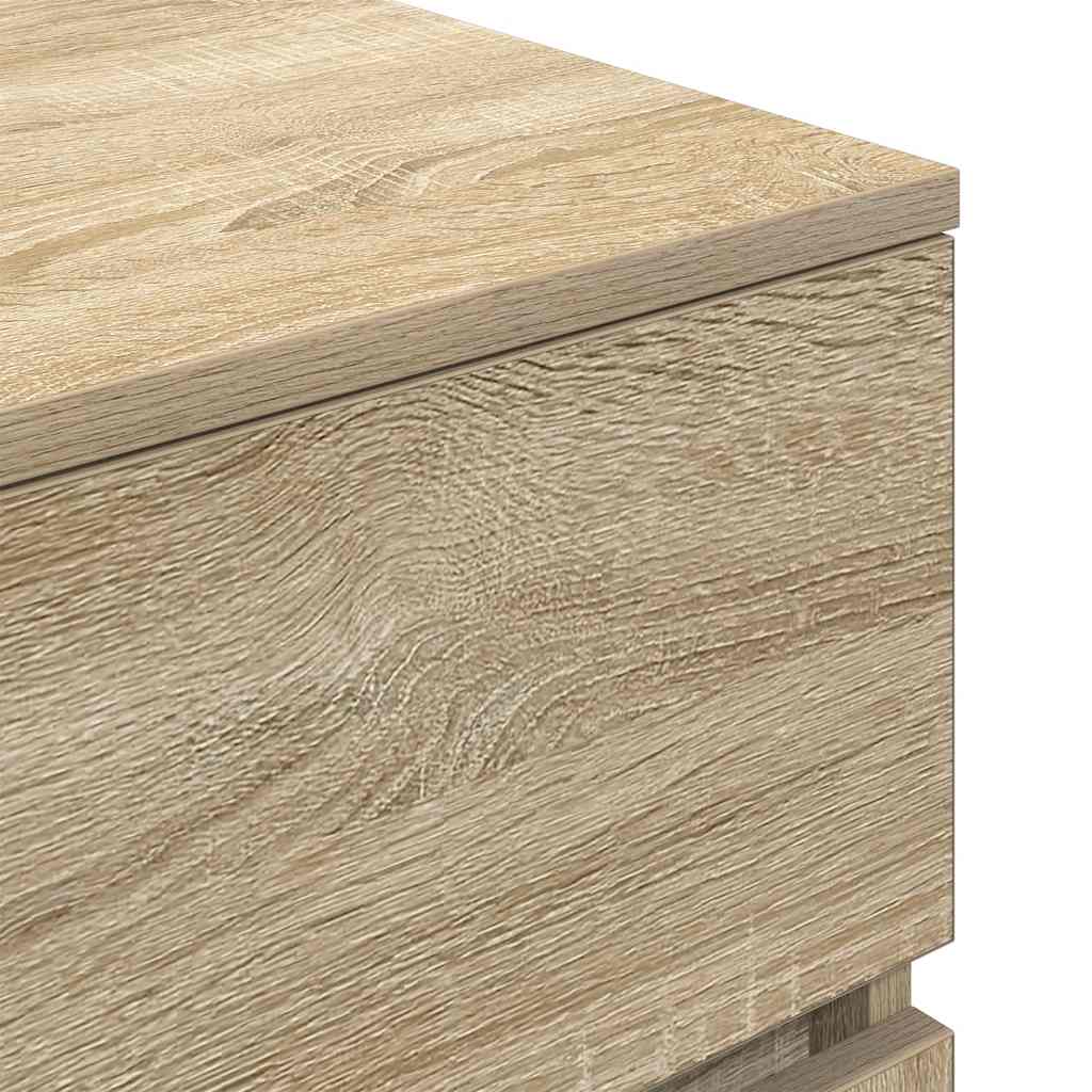Mesa cabeceira 39x35x65 cm derivados madeira carvalho sonoma