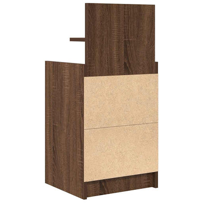 Mesas de cabeceira com 2 gavetas 2 pcs 38x34x80 cm