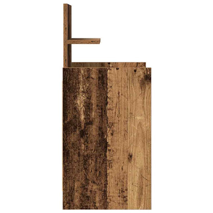 Mesa de cabeceira com 2 gavetas 38x34x80 cm madeira velha