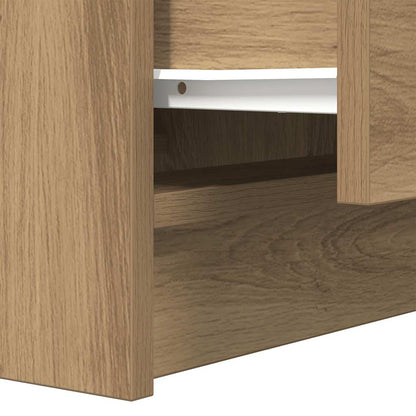 Mesas de cabeceira com 2 gavetas 2 pcs 38x34x80 cm