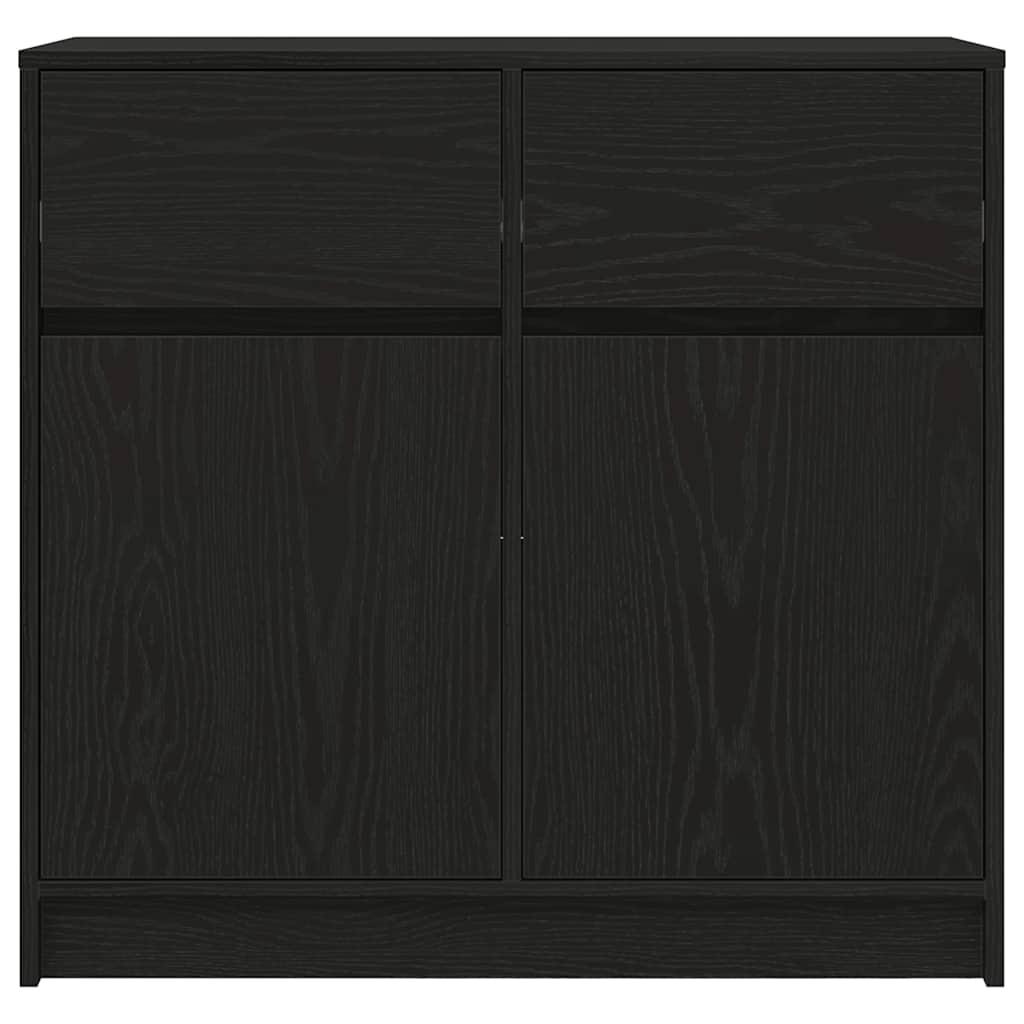 Aparador c/ gaveta 80x34x76 cm deriv. madeira carvalho preto