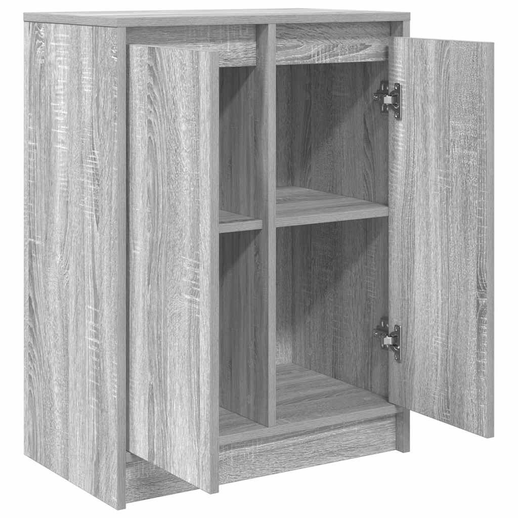 Aparador 57x34x76 cm derivados de madeira cinzento sonoma